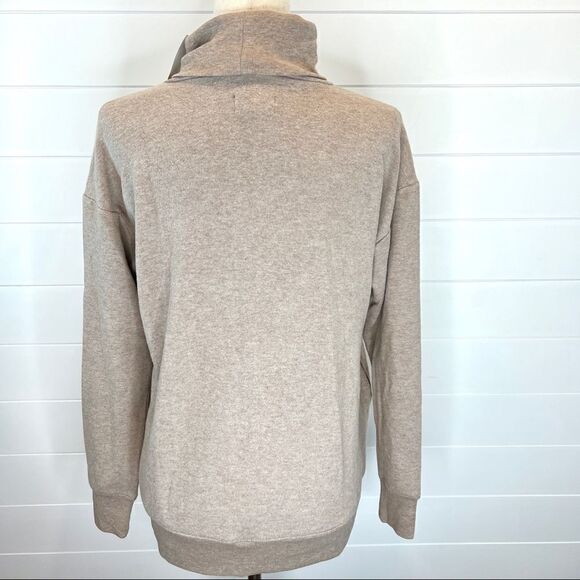 Lou & Grey NWT New Brushed Up Turtleneck Oversized Pocket Top Small - Picture 6 of 10